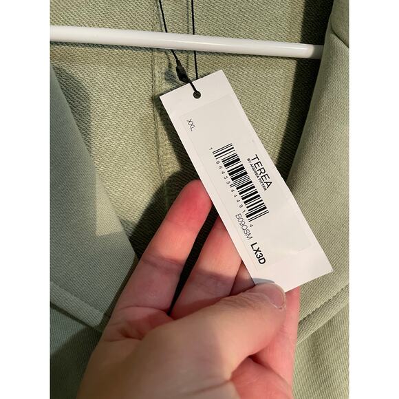 NWT Terea Aria Zipper Front Belted Collared Jumpsuit in Green Plus Size XXL - Picture 13 of 14